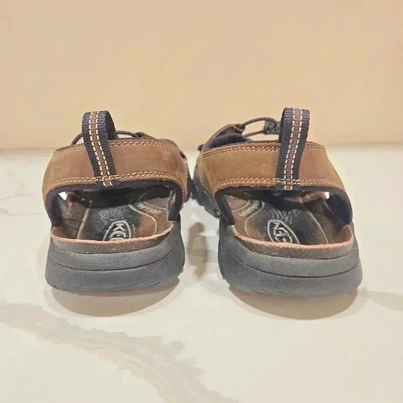 Keen Daytona Mens Leather Waterproof Open Toe Hiking Sandals Brown Size 12 main image 4